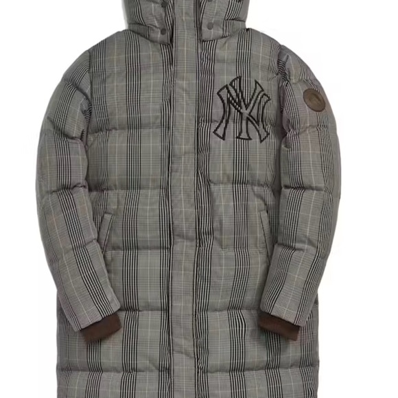 Kith Gray Plaid Puffer Jacket